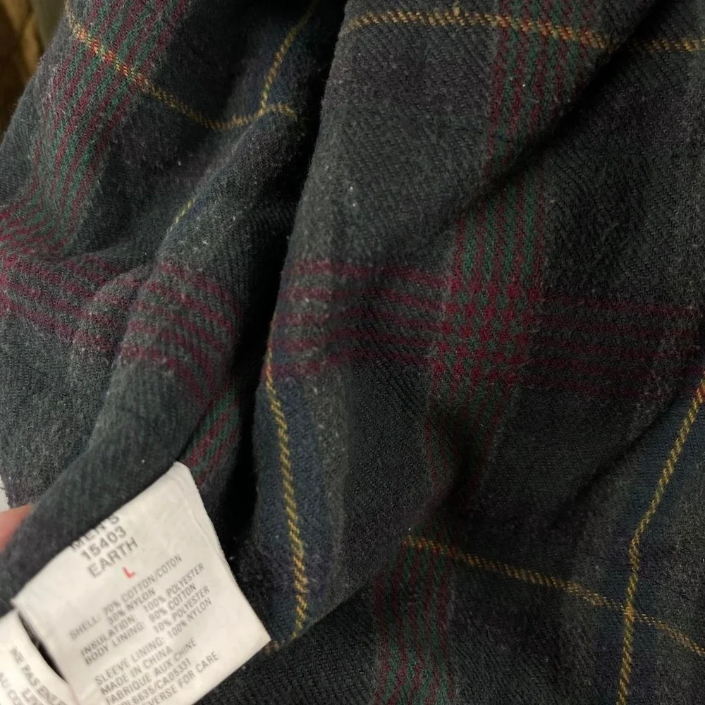 Vintage 90s Woolrich Utility Bomber Flight Jacket Men's Large Flannel Lined Rare